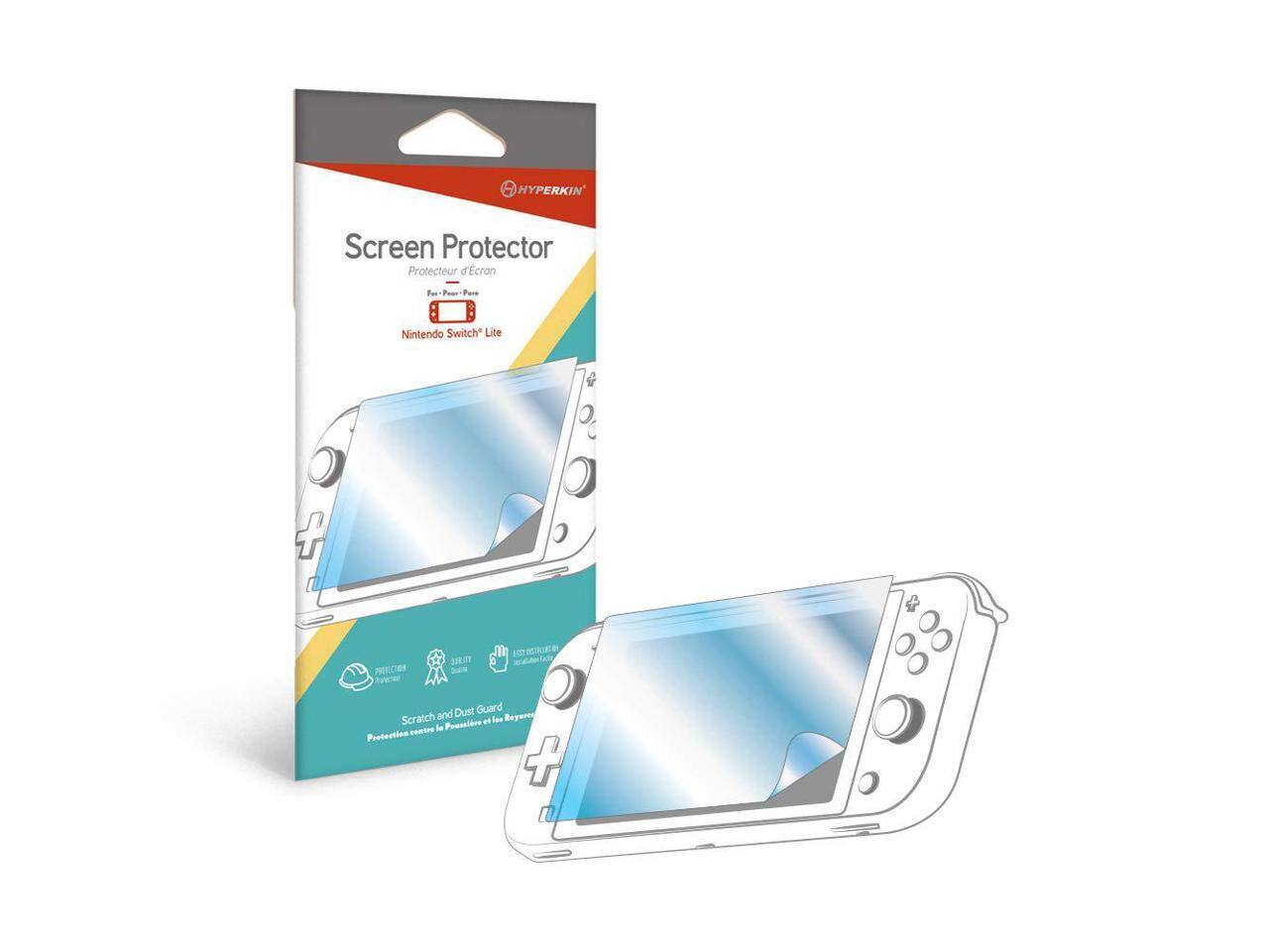 HYPERKIN Screen Protector Protecteur d'Écran Far ns-Paor-Pare Pae : Nintendo Switch Lite O + ICCISA BILAY 10T and Dust Guard Scratch of Ien Reyure chntee lu Poosaldre Protuction +