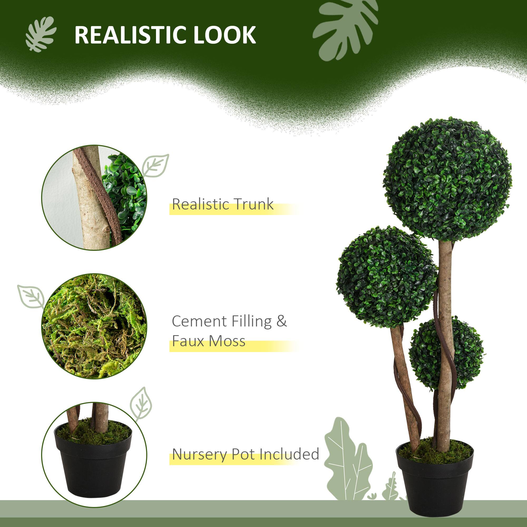 REALISTIC LOOK
Realistic Trunk
Cement Filling & Faux Moss
Nursery Pot Included
