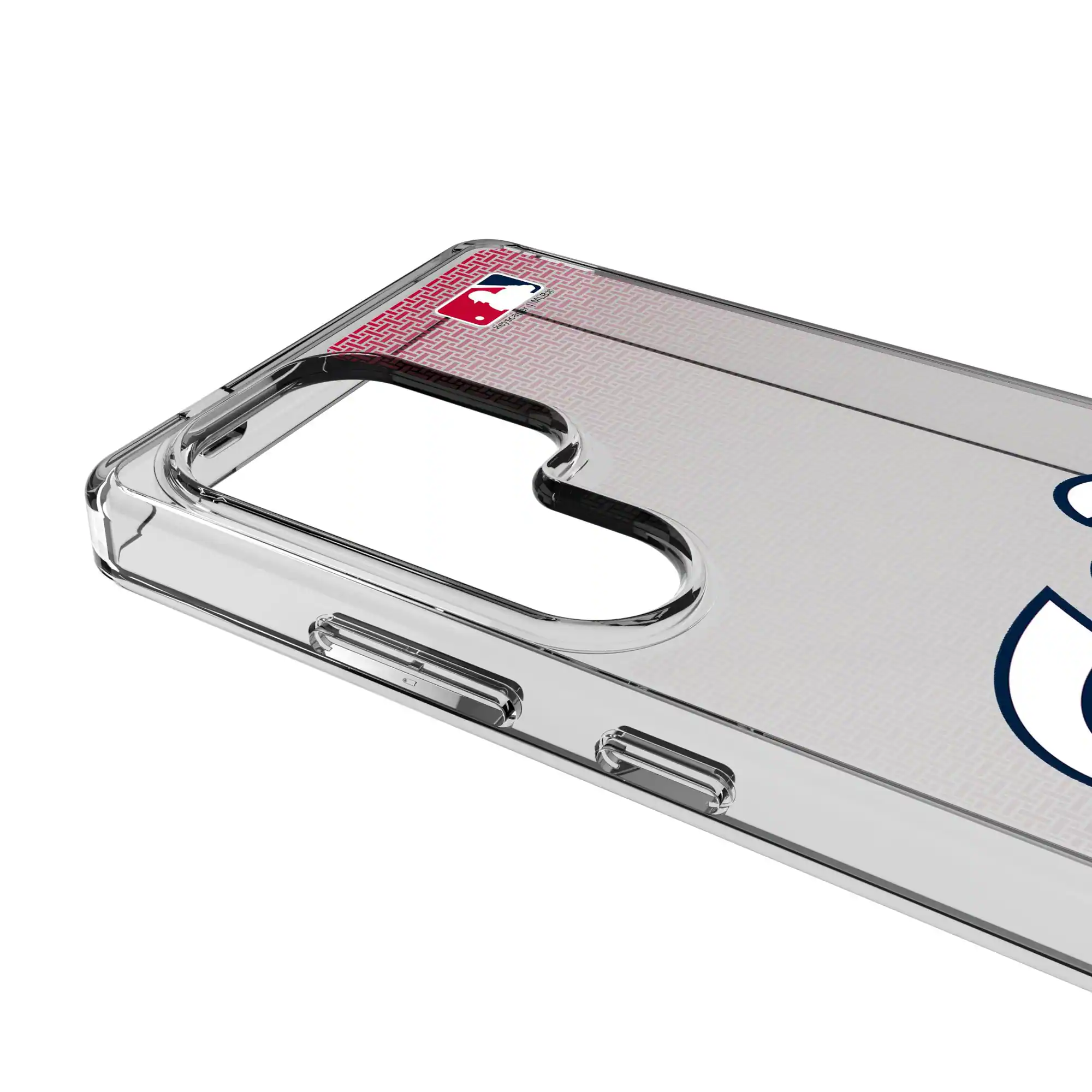 Alt View 2. Keyscaper - Washington Nationals Linen Logo Galaxy Clear Case - S23 Ultra - Multicolor.