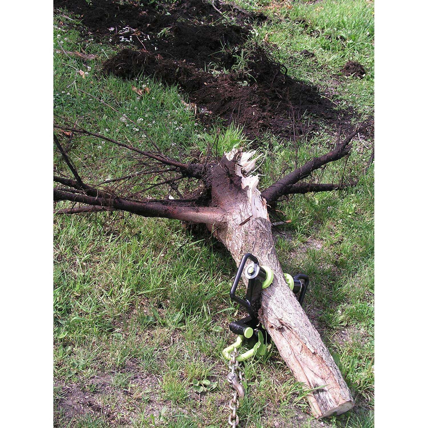 Alt View 3. Brush Grubber - Brush Grubber BG-11 XTREME Brush & Tree Puller Remover Tool and Tugger Chain - Green.