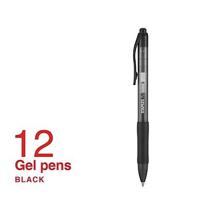 12 Gel pens BLACK