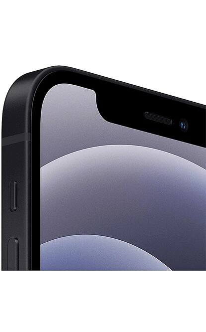 Left. Apple - Refurbished Excellent iPhone 12 5G 64GB (Unlocked) - Black.