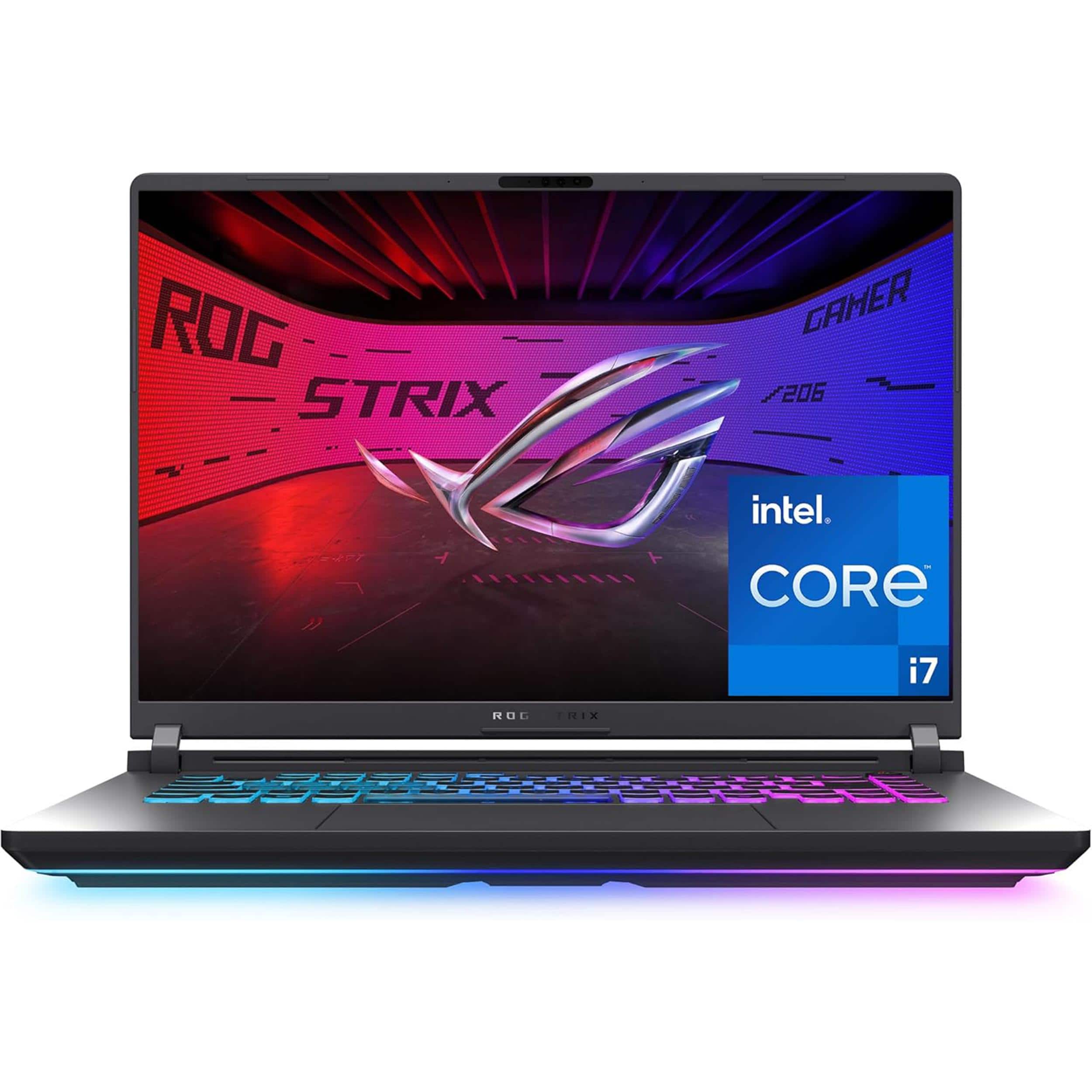 ASUS - ROG Strix G16 Gaming Laptop,Intel i7-14650HX(Beats i9-13900),GeForce RTX 5060,64GB DDR5,4TB SSD,Win 11 Home - Gray