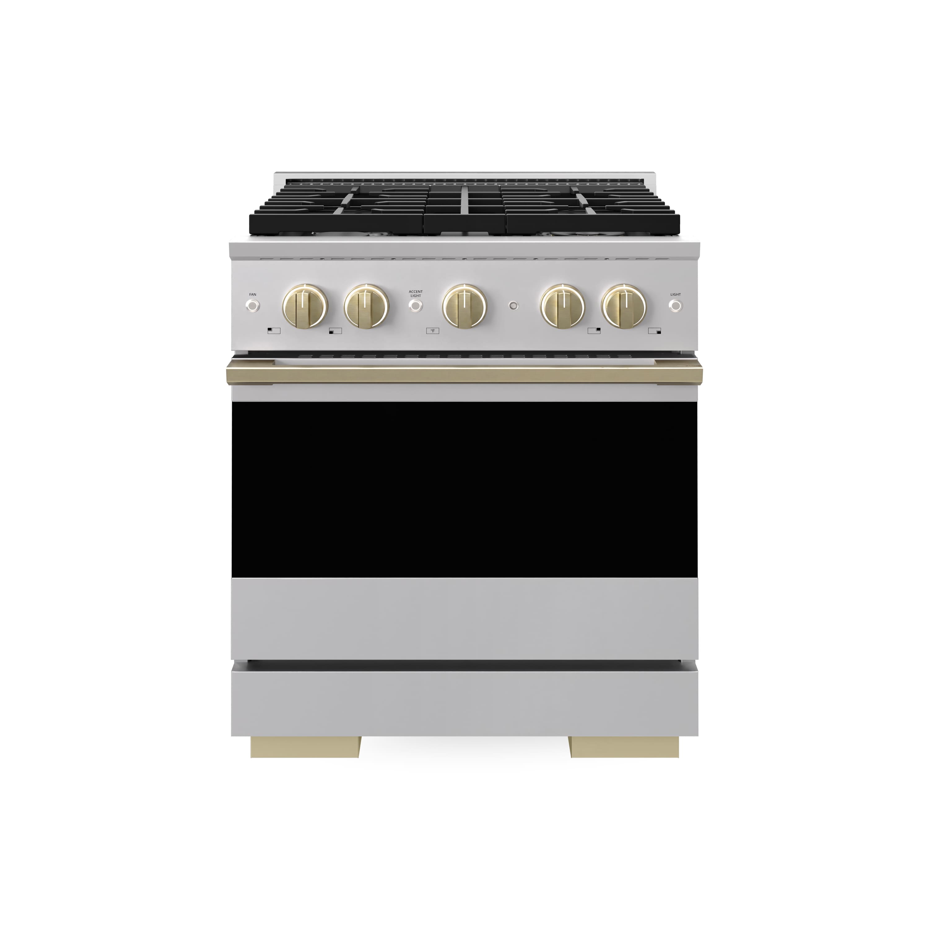 ZLINE - Autograph 30 in. 4.2 cu. ft. Marino Freestanding Gas Range with 4 Burners and Convection Oven with Bronze Accents - Stainless Steel price history on PriceWatchPro