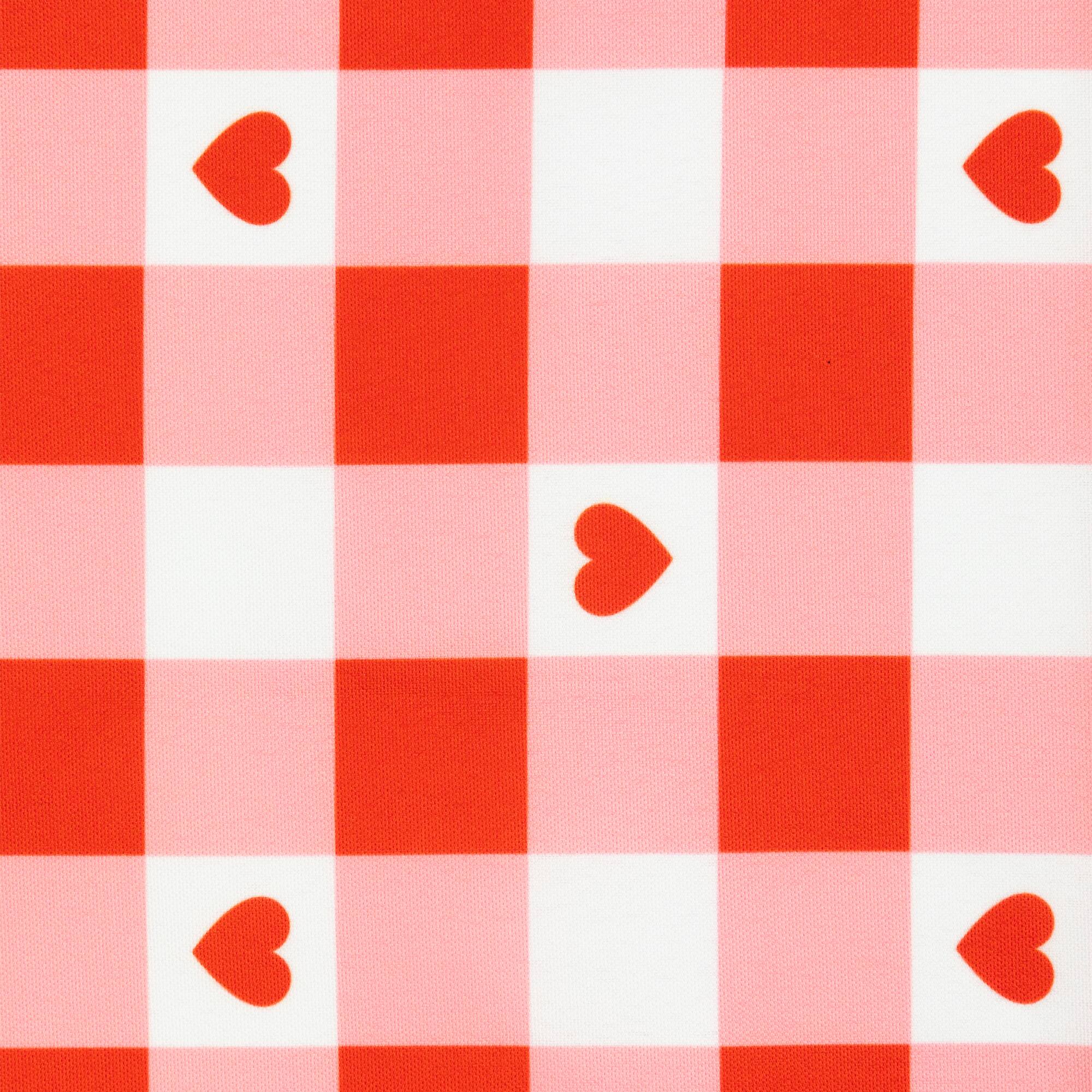 Alt View 3. Northlight - Checkered Hearts Valentine's Day Placemats - 18" - Set of 4 - Red.