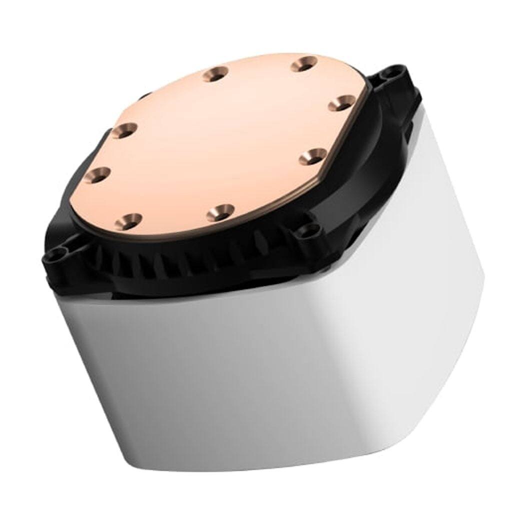 Alt View 1. PCCOOLER - DE360-WHAWXX-GL Powerful Dual-Pump AIO Liquid CPU Cooler - White.