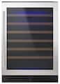 Whirlpool - 54-Bottle Built-In Wine Cooler - Stainless Steel