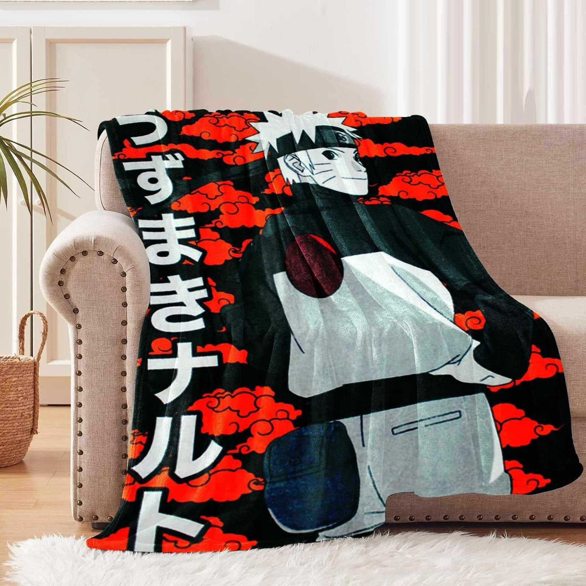 Alt View 3. Just Funky - Naruto Shippuden Characters 45 x 60 Inch Fleece Throw Blanket - Multi-Color.