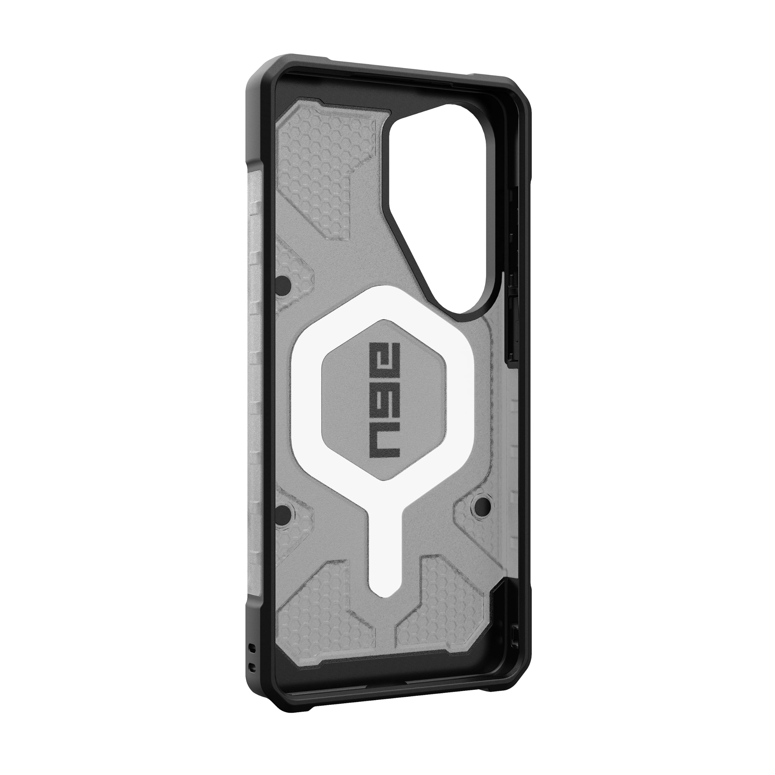 Alt View 7. UAG - Samsung Galaxy S26 Ultra Case w/ Magnetic Charging, Traction Grip, Drop Protection, Rugged Transparent Protective Cover - Ash/Black.