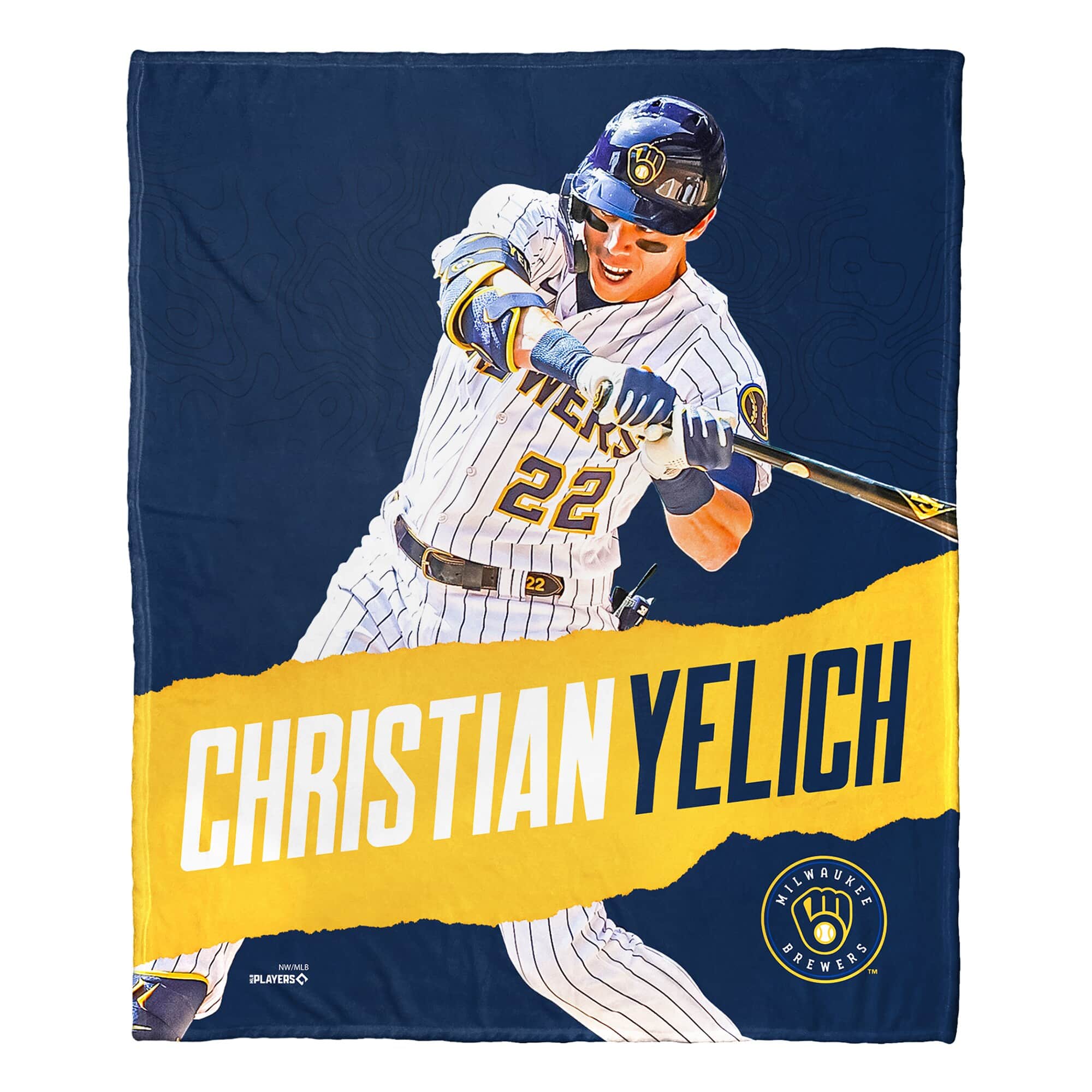 Northwest - Christian Yelich 50" x 60" Silk Touch Throw Blanket - Multicolor