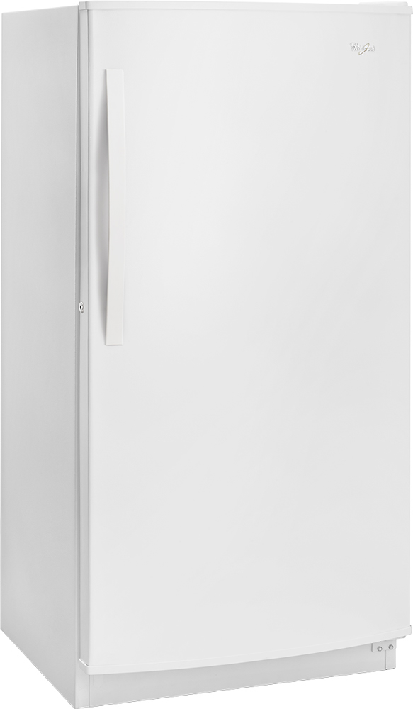 Angle View: Whirlpool - 15.7 Cu. Ft. Frost-Free Upright Freezer - White