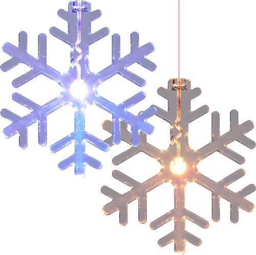 Front Standard. Trademark - LED Color-Changing Snowflake Window Ornaments (4-Pack) - Clear.