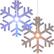 Front Standard. Trademark - LED Color-Changing Snowflake Window Ornaments (12-Pack) - Clear.