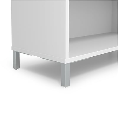 Alt View 3. Union & Scale - Essentials 5 Shelf 72"H Laminate Bookcase - White.