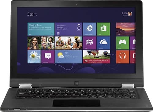 Front Standard. Lenovo - Ultrabook Convertible 13.3" Touch-Screen Laptop - 4GB Memory - 256GB Solid State Drive - Silver Gray.