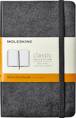 Moleskine - Ruled Pocket Notebook - Black