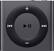 Front. Apple - iPod shuffle® 2GB MP3 Player (6th Generation - Latest Model) - Space Gray.