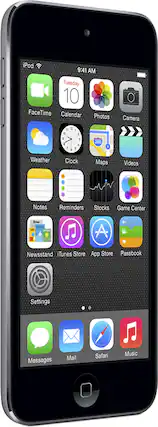 Front. Apple - iPod touch® 64GB MP3 Player (5th Generation) - Space Gray.