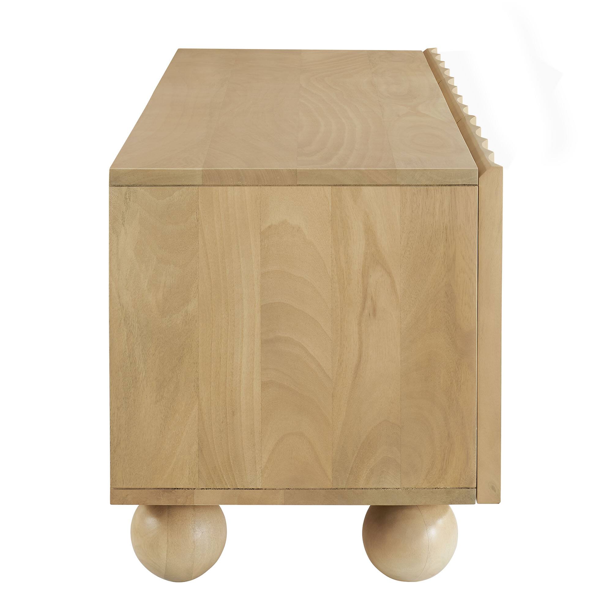 Back. Modway - Sorren Scalloped 54" Wood TV Stand by Modway - Natural.