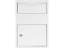 Barska - Large Locking Wall-Mounted Drop Box, (CB13956) - White