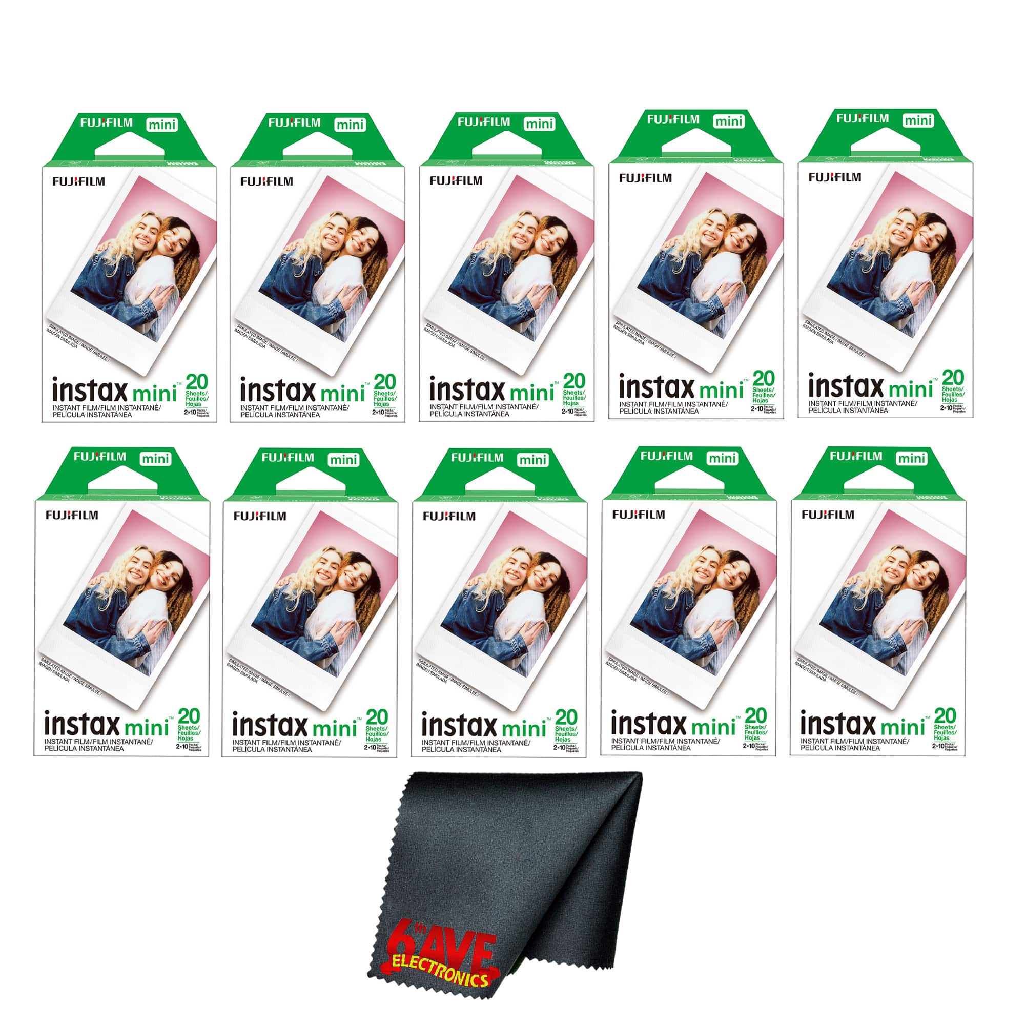 Fujifilm - Instax Mini Instant Camera Film (200 Exposure) + Cleaning Cloth price history on PriceWatchPro