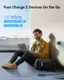 Fast Charge 2 Devices On the Go 30 Mins MacBook Air - 61% - iPhone 15 - 56%