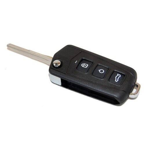 Alt View 2. HQRP - Folding Flip Key Fob Shell Case 4-Button Left Blade Compatible with Kia Forte 2009 - Black.
