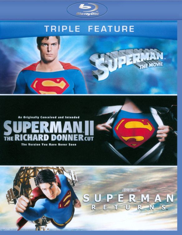  Superman: The Movie/The Superman II: The Richard Donner Cut/Superman Returns [3 Discs] [Blu-ray]