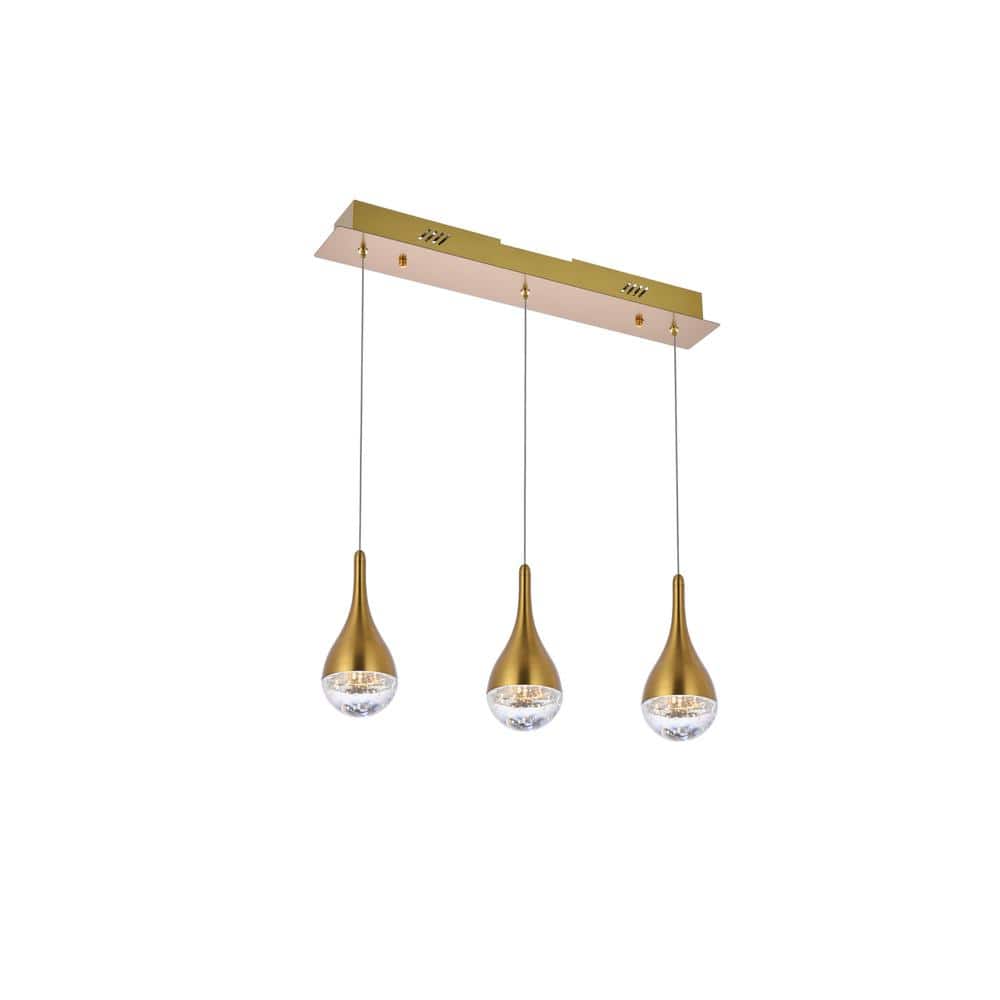 Elegant Lighting - Amherst 24 inch LED pendant in - Satin Gold price history on PriceWatchPro