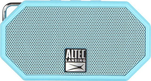 Altec Lansing - Mini H2O Bluetooth Speaker - Blue - Front Zoom