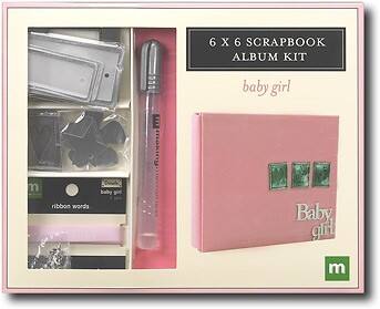 Front Standard. Making Memories - Baby Girl Scrapbook Kit - Pink.