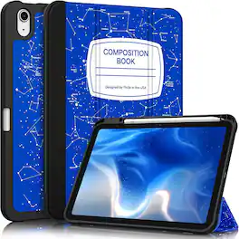 Fintie - Slim Case for iPad (A16) 11-inch 2025 and iPad 10th Gen 10.9 inch 2022, Tri-Fold Stand, Flexible Soft TPU Back Cover - Constellation Blue