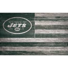 Fan Creations - 11'' x 19'' Distressed Flag Sign - Multicolor