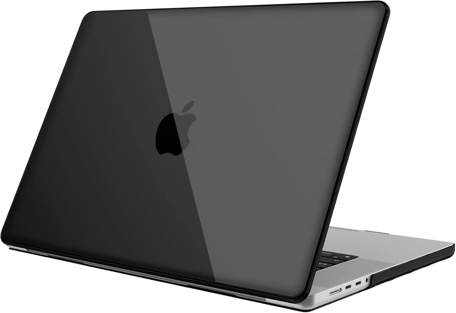 Front. Fintie - Hard Shell Case for MacBook Pro 16 Inch, A3428 A3429 A3403 A3186 A2991 A2780 A2485 (2022-2026 Release) Snap On Cover - Crystal Black.