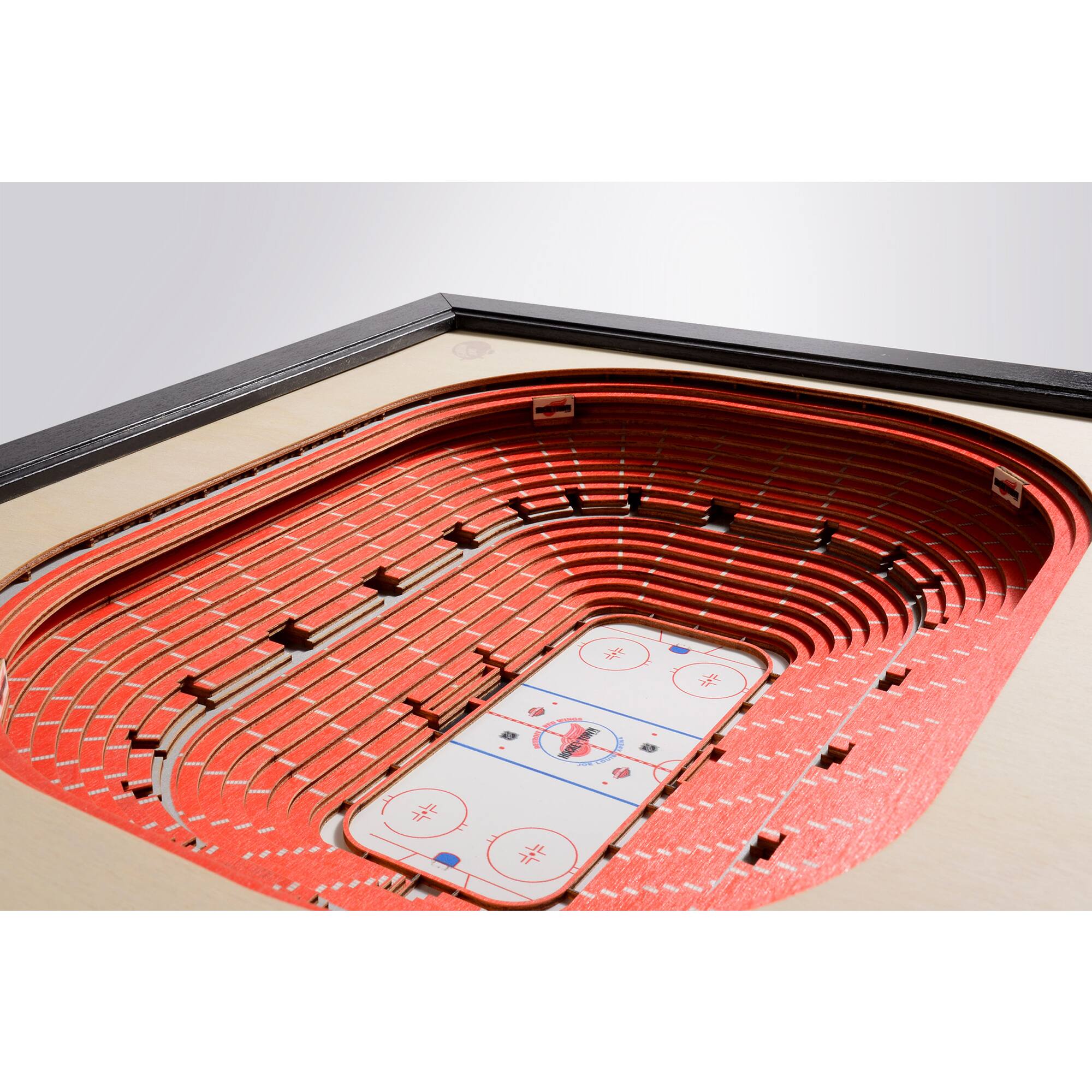 Alt View 2. YouTheFan - Detroit Red Wings 27" x 21" Joe Louis Arena Wall Art - Multicolor.