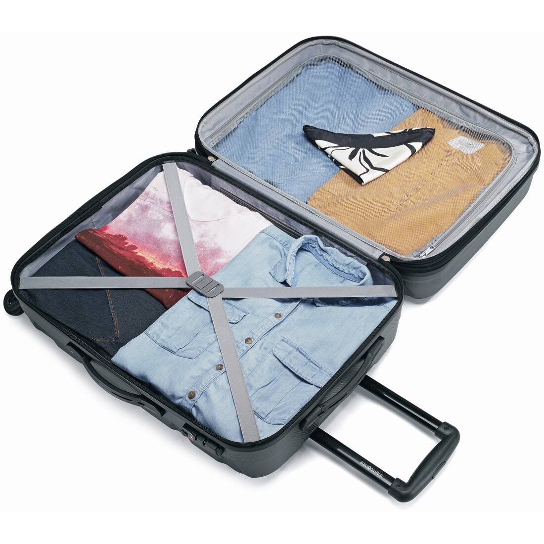 Alt View 6. Samsonite - Omni 3 Piece Hardside Luggage Nested Spinner Set 68311-1041 - Black.