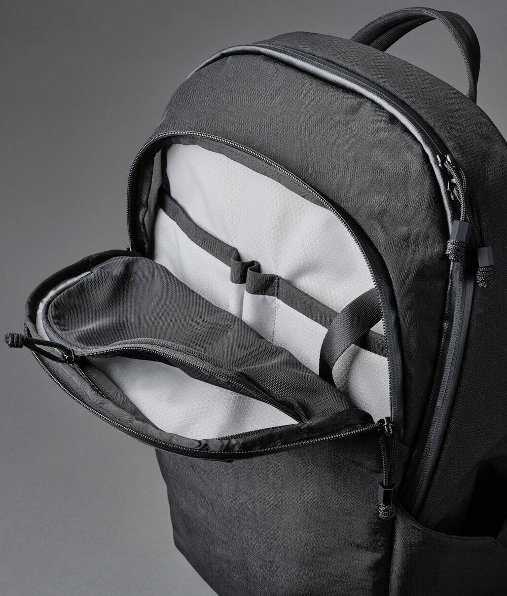 Alt View 5. ALPAKA - ALPAKA Bravo Backpack 23L Laptop Backpack with 16" Sleeve Water-Resistant Travel Commuter Backpack - Black Axoflux 400D.