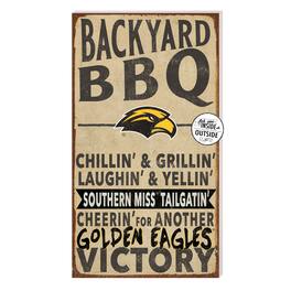 Jardine - Southern Miss Golden Eagles 11'' x 20'' Indoor/Outdoor BBQ Sign - Brown