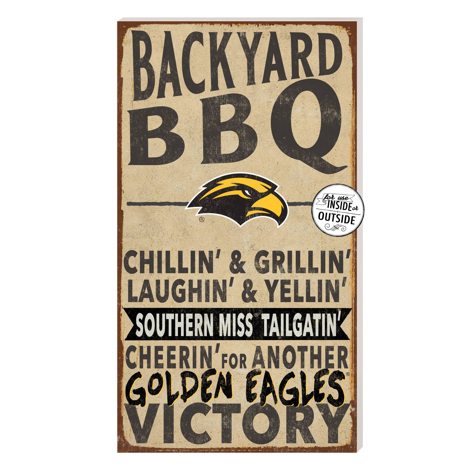 Brown Southern Miss Golden Eagles 11'' x 20'' Indoor/Outdoor BBQ Sign