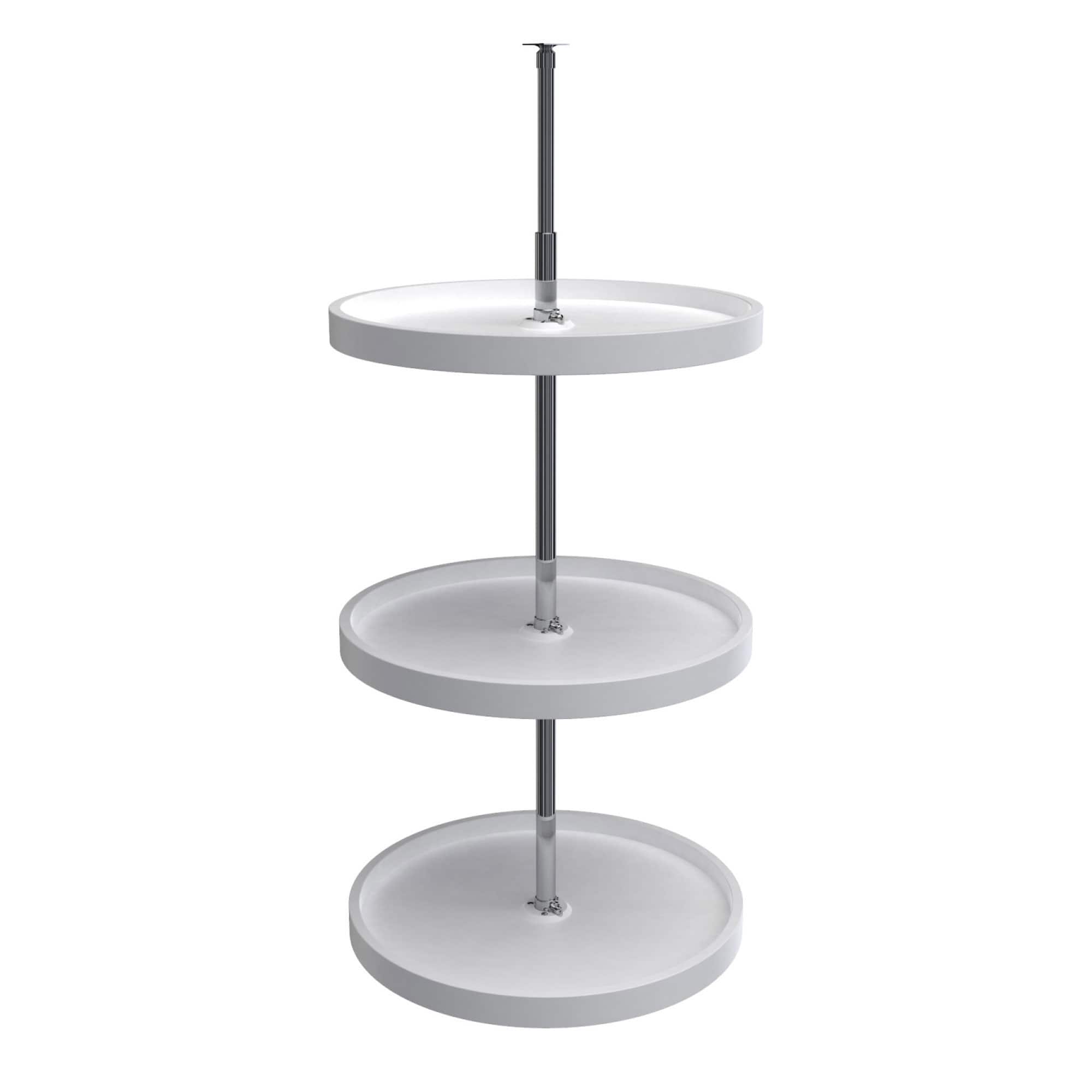 Rev-A-Shelf - 20'' Lazy Susan Full-Circle Polymer 3-Shelf, 6013-20-11-526 - White