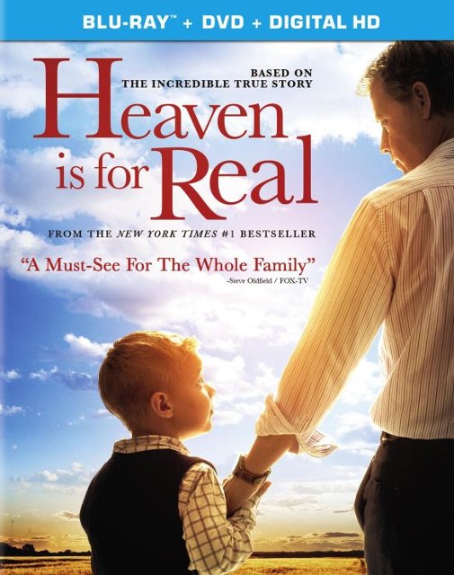 Front Standard. Heaven Is for Real [2 Discs] [Includes Digital Copy] [Blu-ray/DVD] [2014].