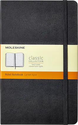 Moleskine - Classic Ruled Notebook - Black