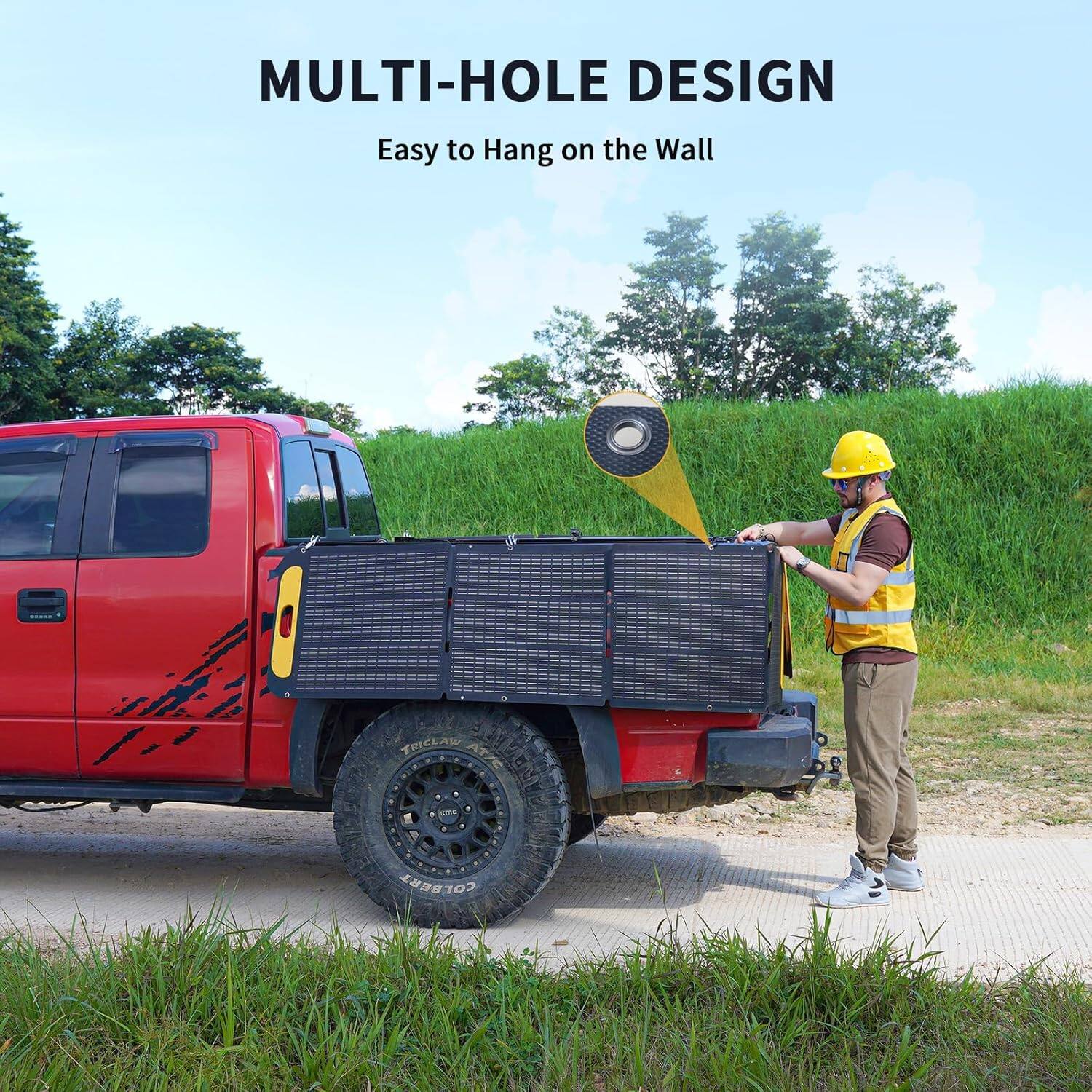 MULTI-HOLE DESIGN  
Easy to Hang on the Wall