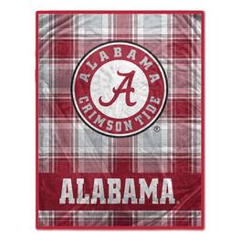 Pegasus - Alabama Crimson Tide 66" x 95" Oversized Plaid FAN-mily Ultra Cozy Blanket - Multicolor