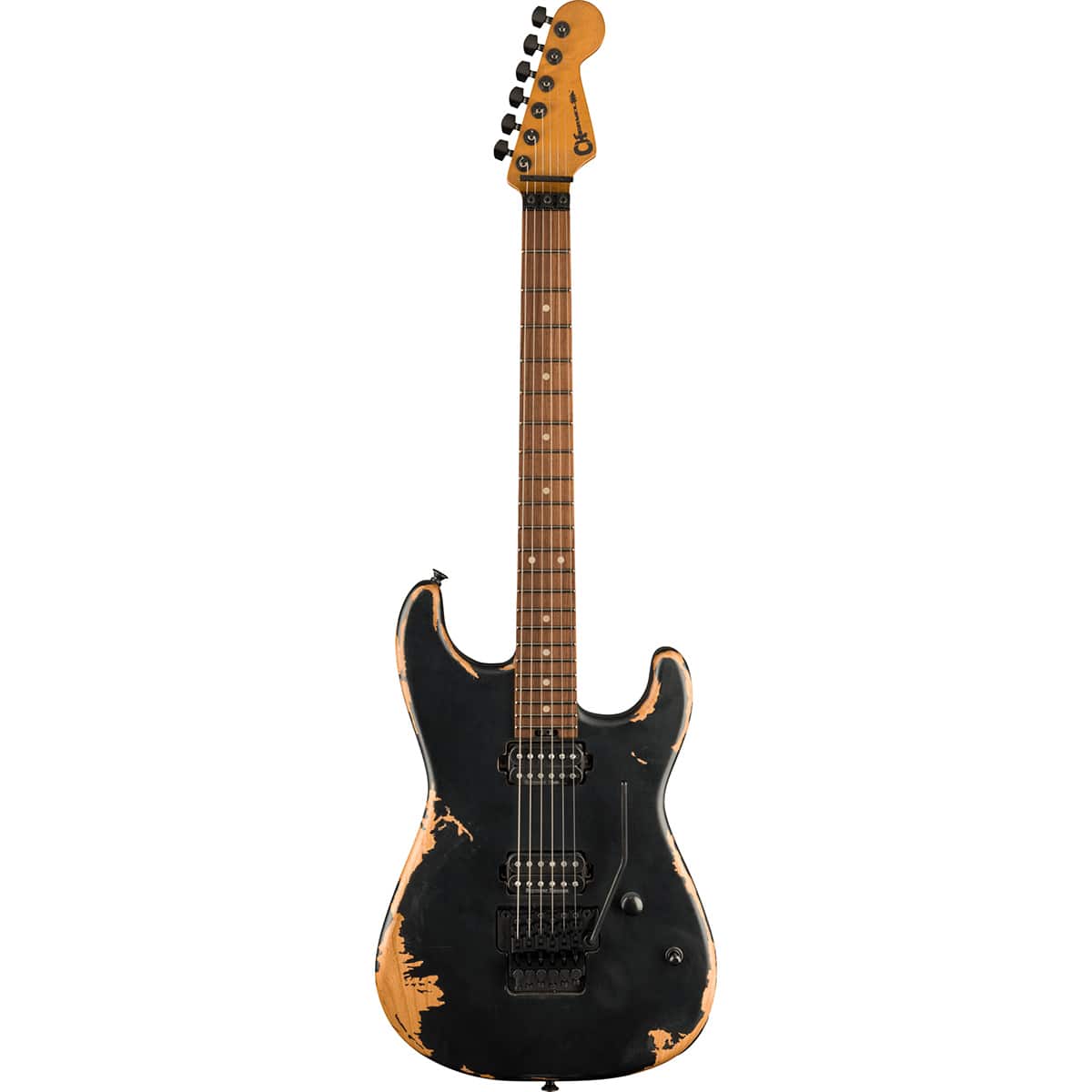 Charvel - Pro-Mod Relic San Dimas Style 1 HH FR PF Electric Guitar, Pau Ferro Fingerboard, Weathered Black price history on PriceWatchPro