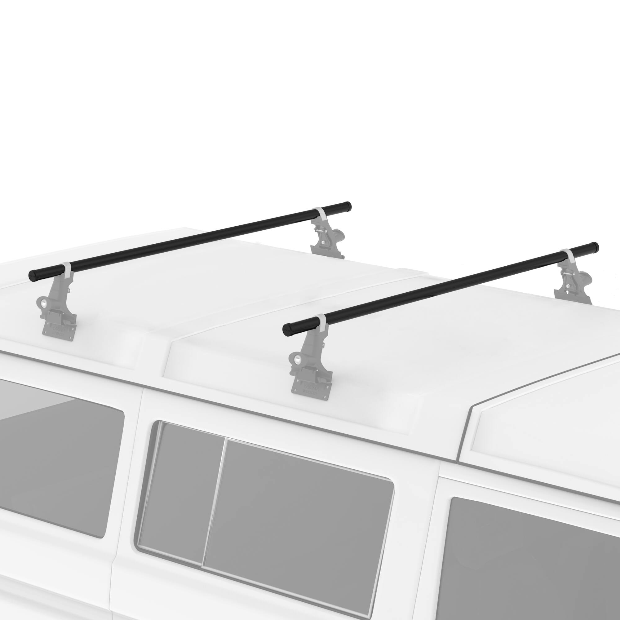 Alt View 7. Yakima - Yakima RoundBar Medium 58” Steel Round Roof Rack System Crossbars, Set of 2 - Black.