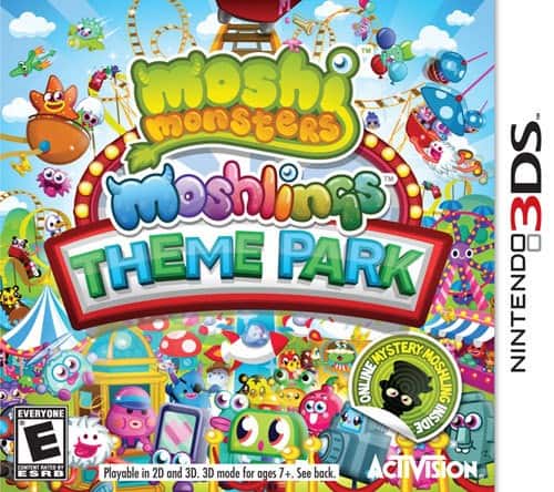 Front Standard. Moshi Monsters: Moshlings Theme Park - Nintendo 3DS.