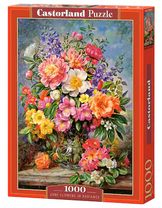 Castorland Puzzle, 1000, JUNE FLOWERS IN RADIANCE, Castorland, 20.0, 1000, G-002904-2, Aer Wiler