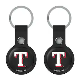 Keyscaper - Texas Rangers Two-Pack AirTag Holders - No Size - Black