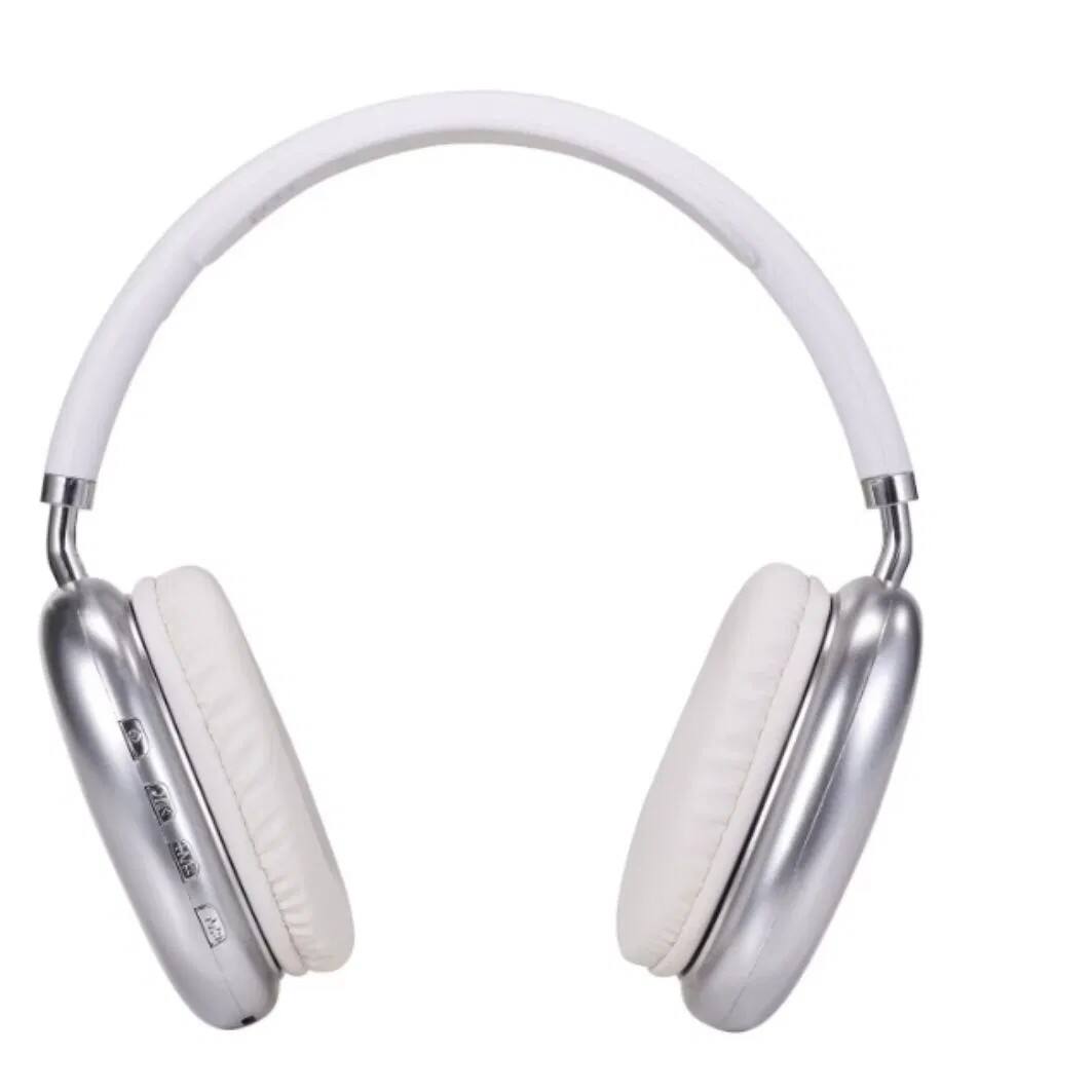 Angle. BEARSOLIM - Cushioned Wireless Headphones,Suitable for Office Use - white.